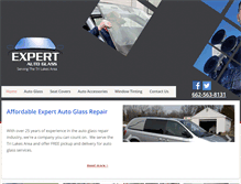 Tablet Screenshot of expertautoglassbatesville.com